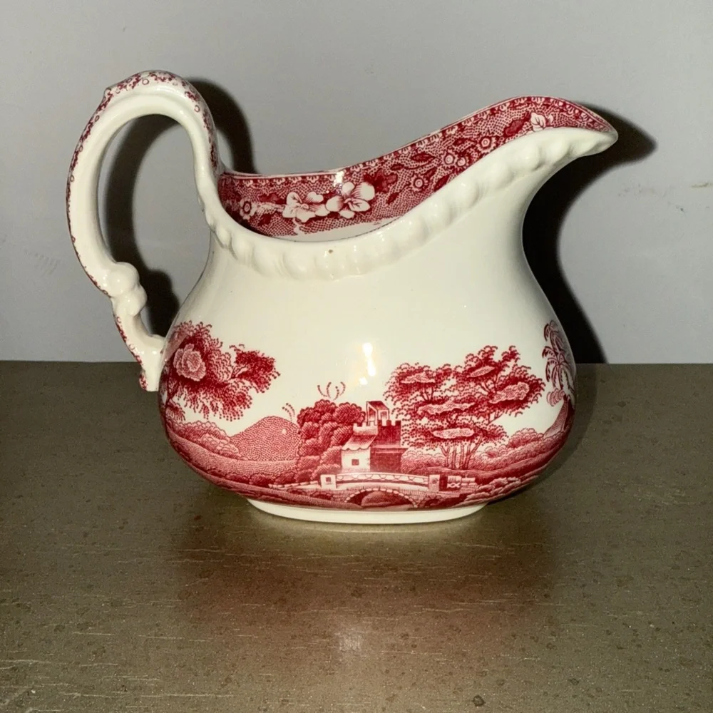 Vintage Copeland Spode Pink Tower ceramic creamer, Old Backstamp - Picture 2 of 5